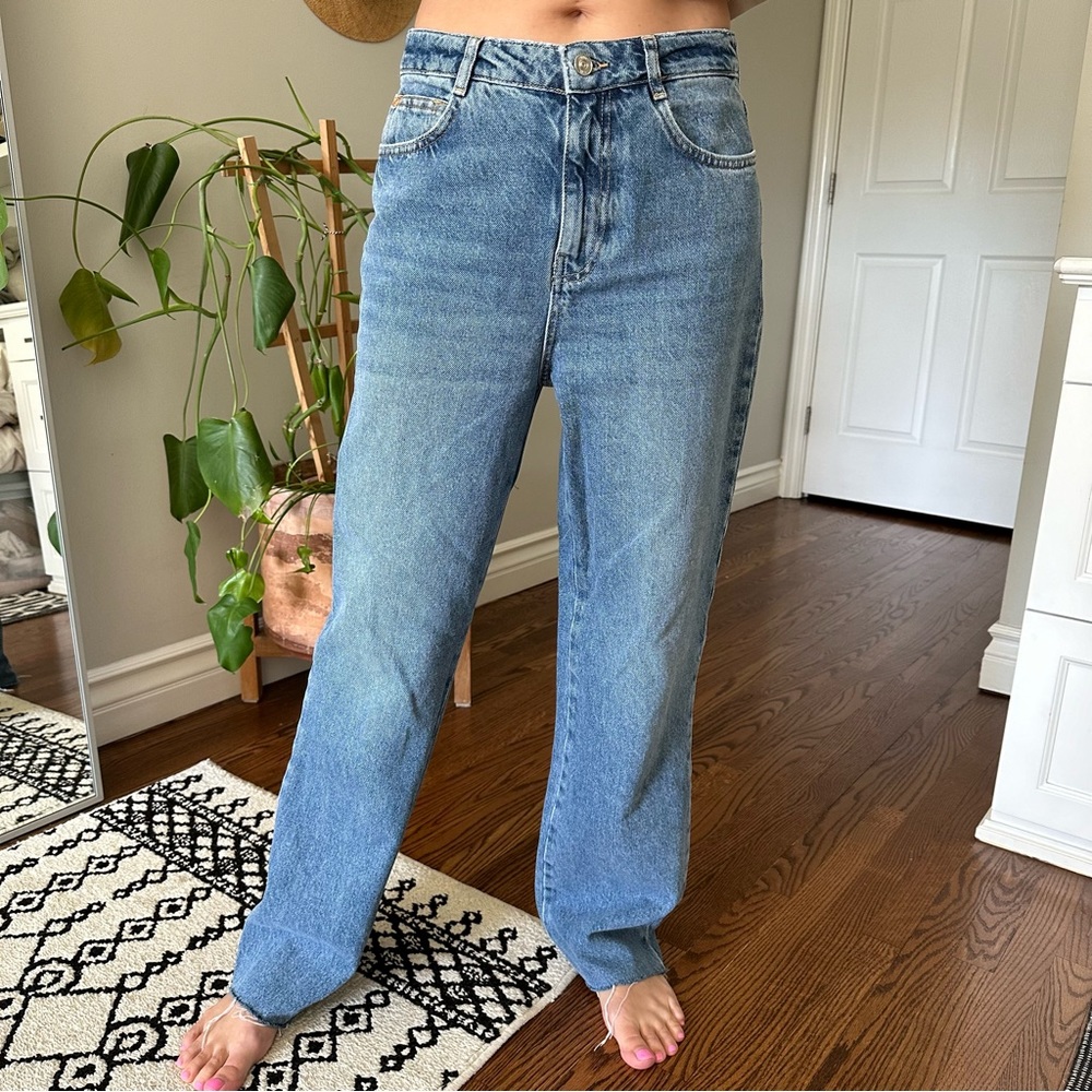 Zara jeans size US 6 high rise full length